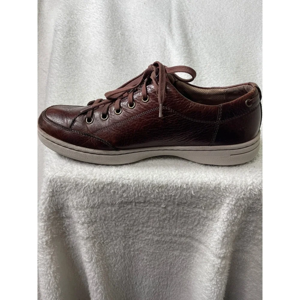 Dansko Mens Vaughn Brown Leather Lace Up Sneaker Casual Comfort Shoe EU 44 US 11